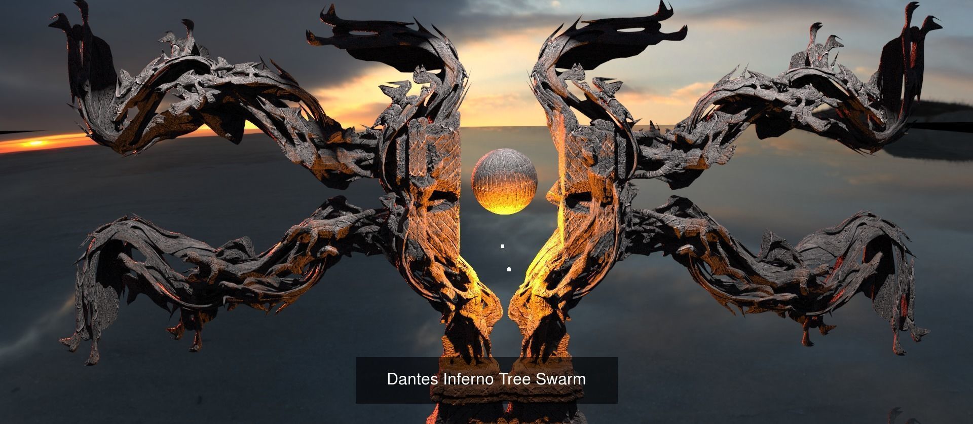 Dantes Angel Ink mirror sculpture collection _6