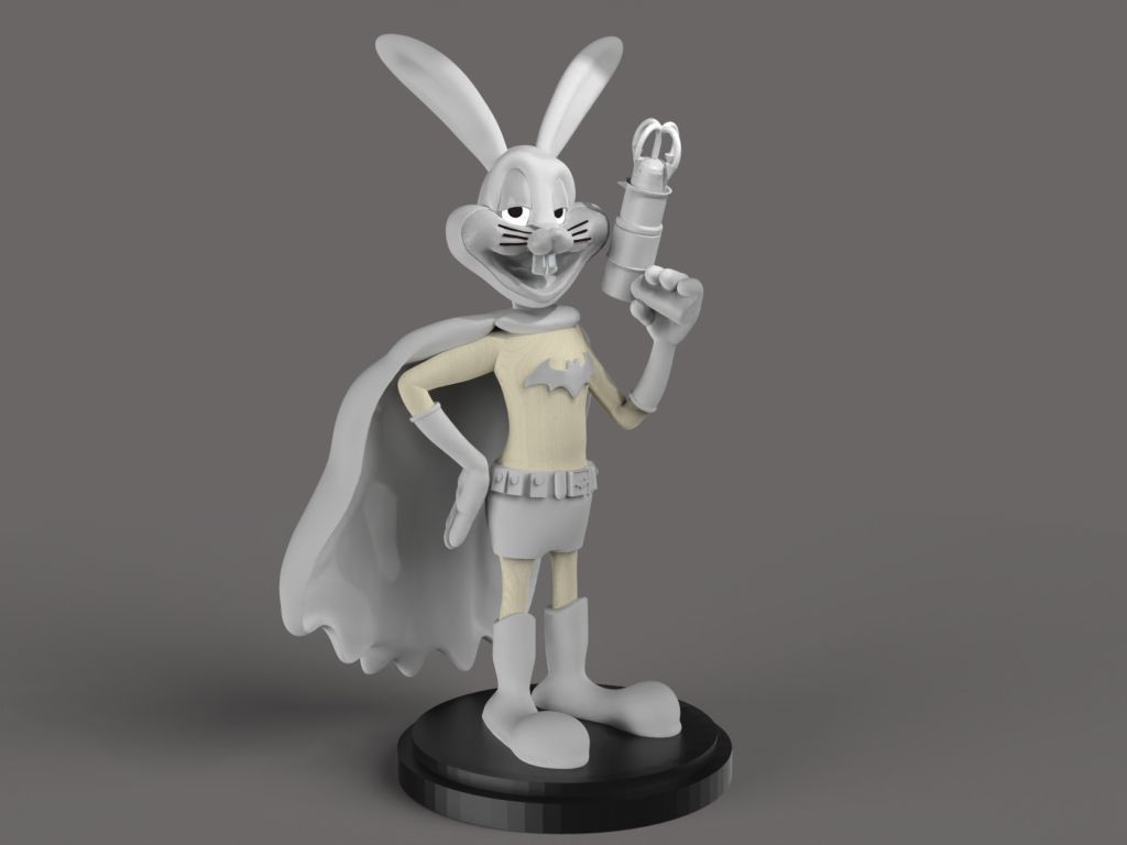 Batman Bugs Bunny 3D print model_5