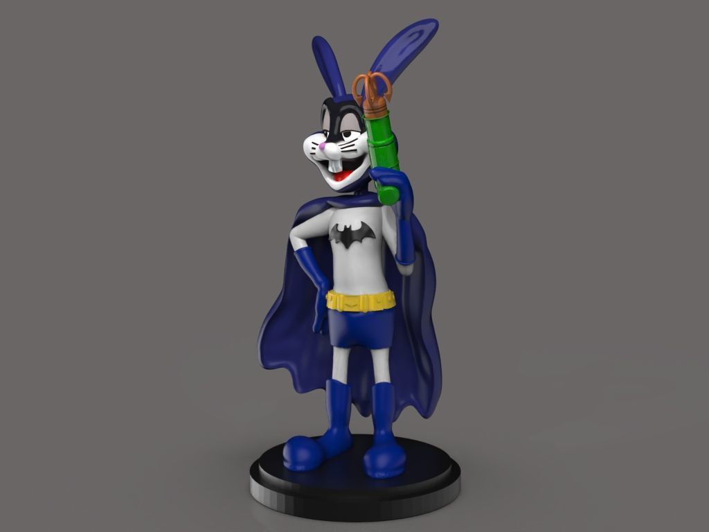 Batman Bugs Bunny 3D print model_1