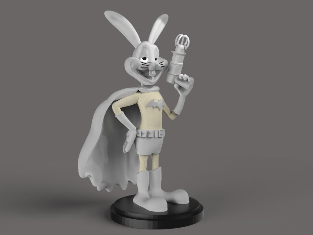 Batman Bugs Bunny 3D print model_6