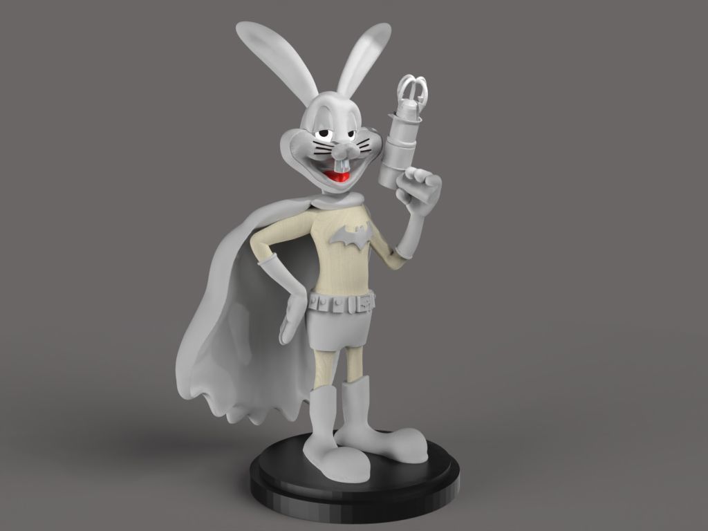 Batman Bugs Bunny 3D print model_4