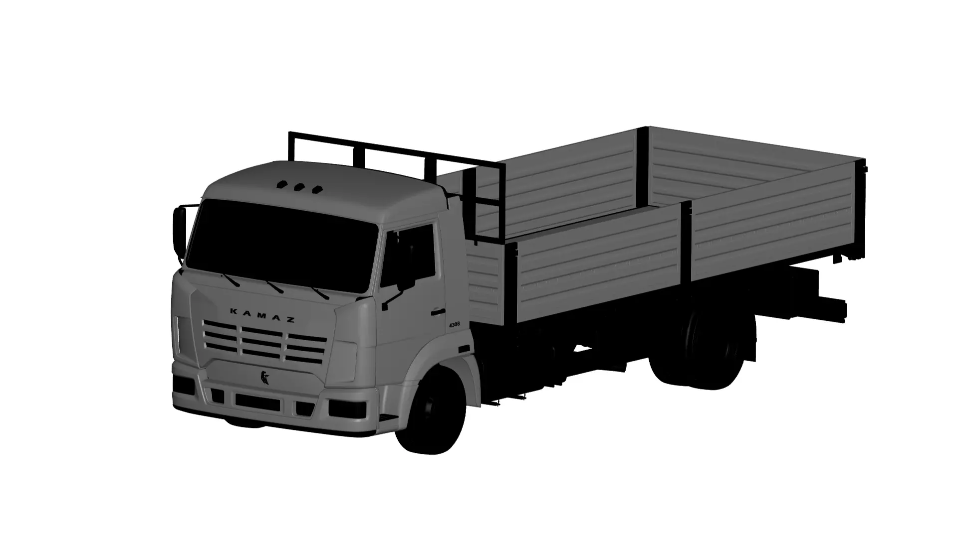 Truck KAMAZ 3D model