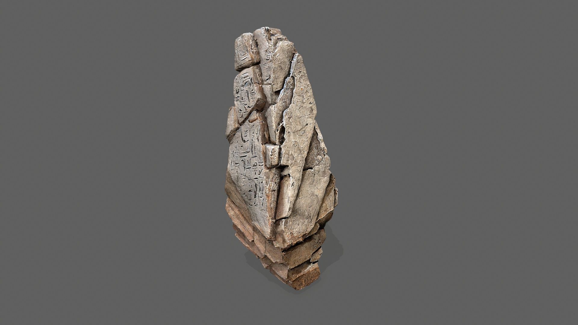 desert rocks Low-poly 3D model_13
