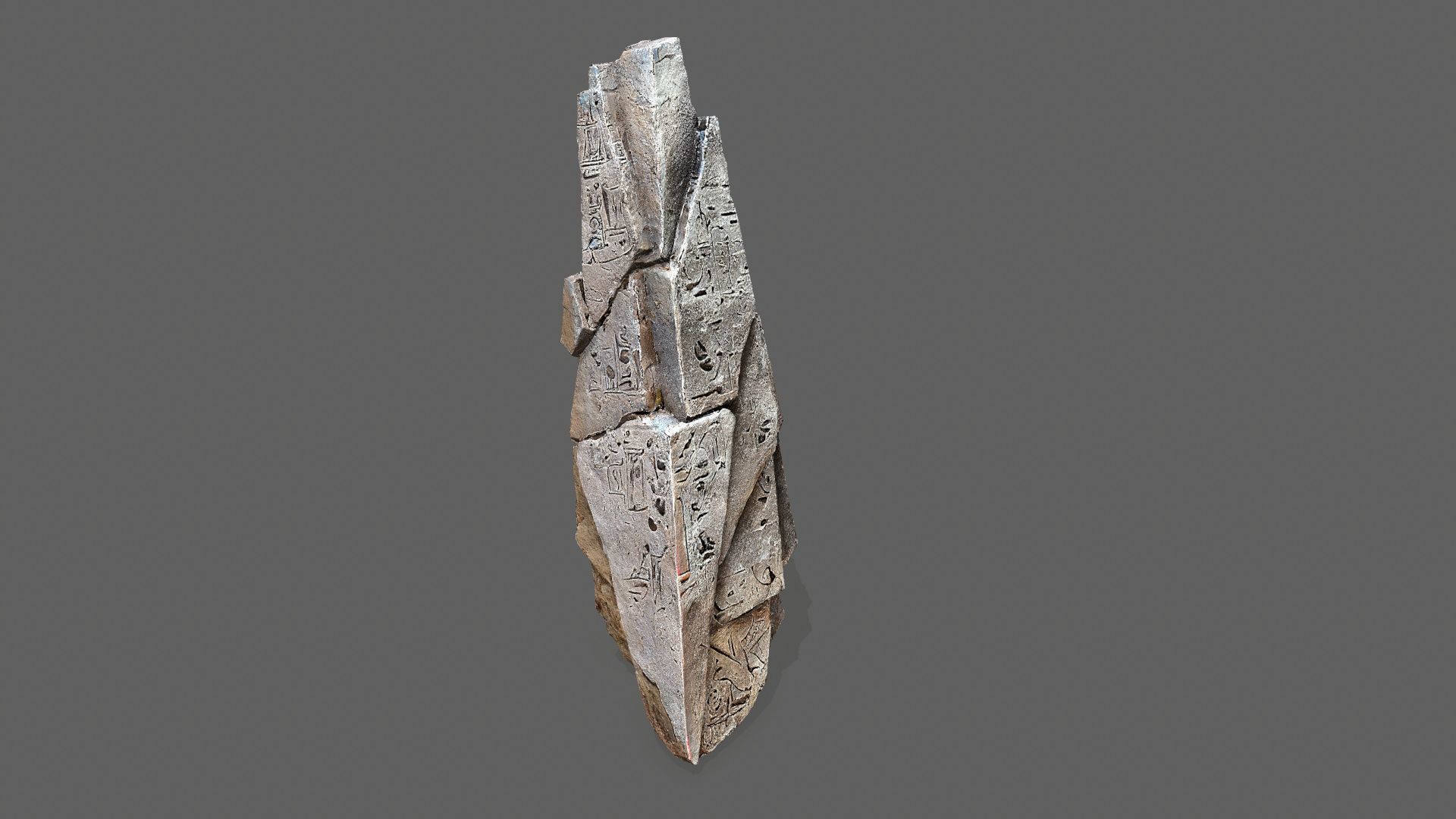 desert rocks Low-poly 3D model_14