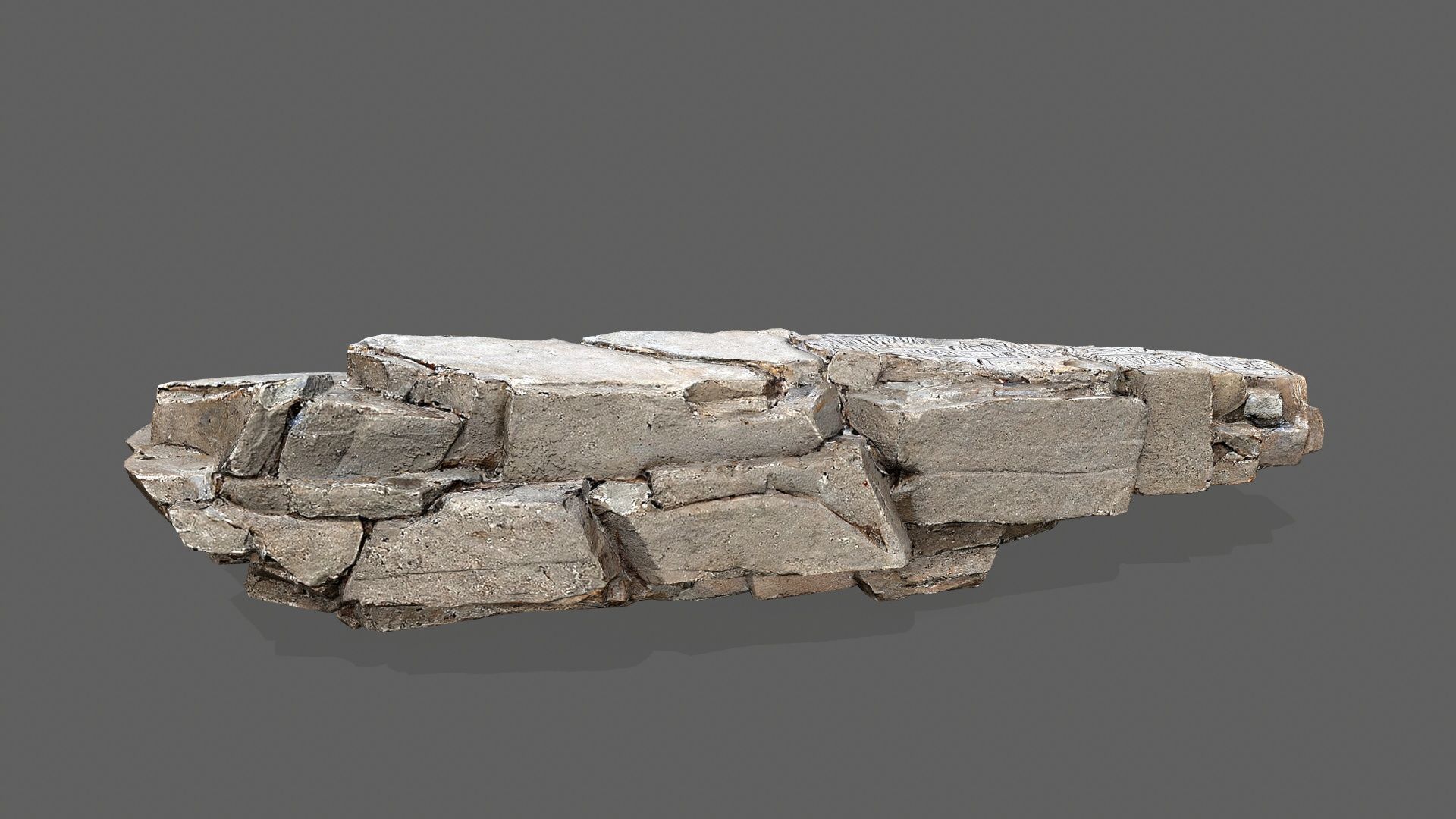 desert rocks Low-poly 3D model_16