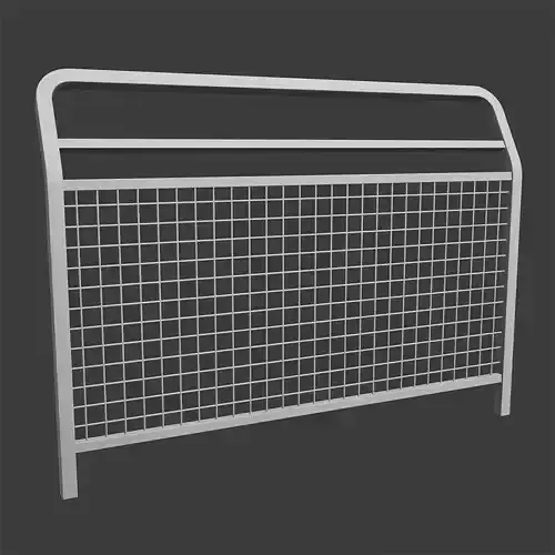 Town barrier with top rail scale 1-1 and 1-35 for diorama