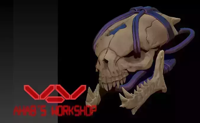 ELite Skull Shoulder pad Halo 3D print model