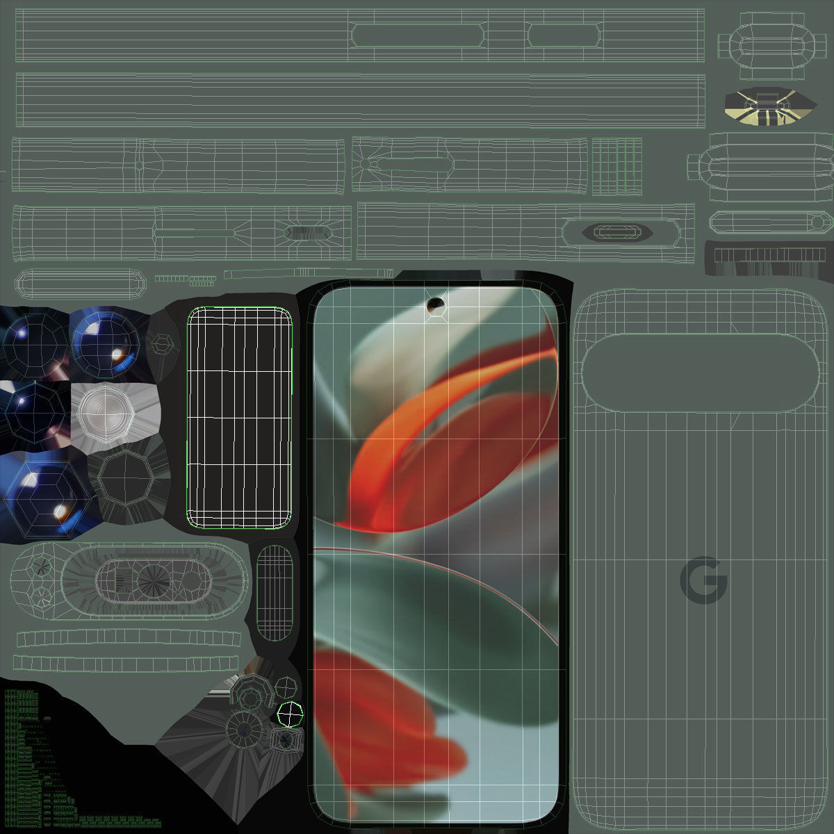 Google Pixel 9 Pro All collors 3D model_12