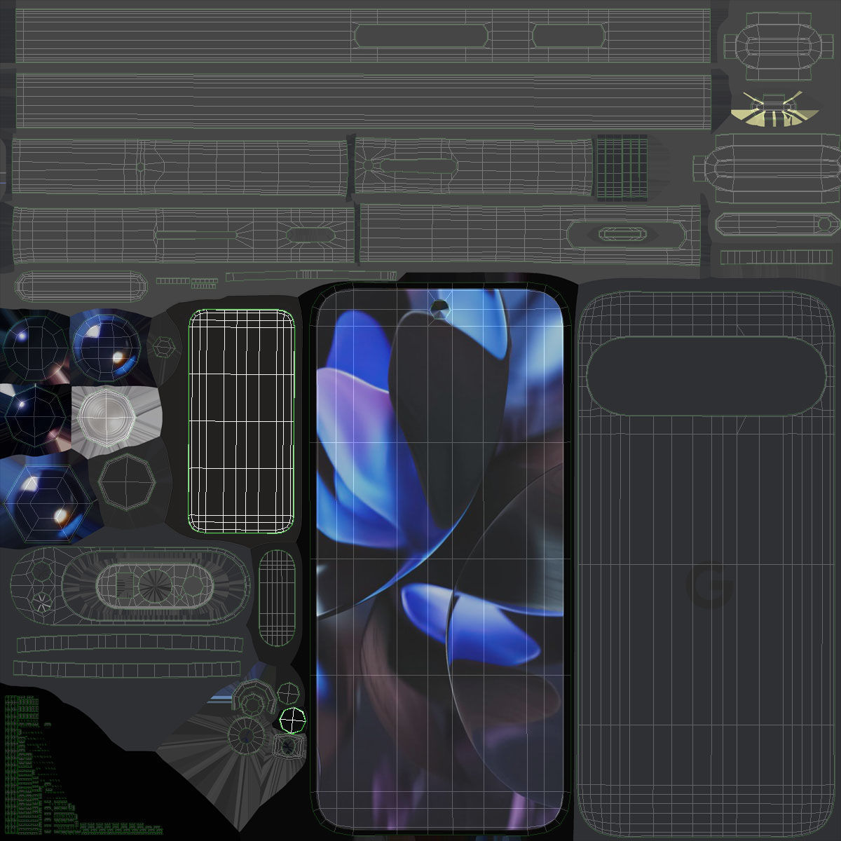 Google Pixel 9 Pro All collors 3D model_24