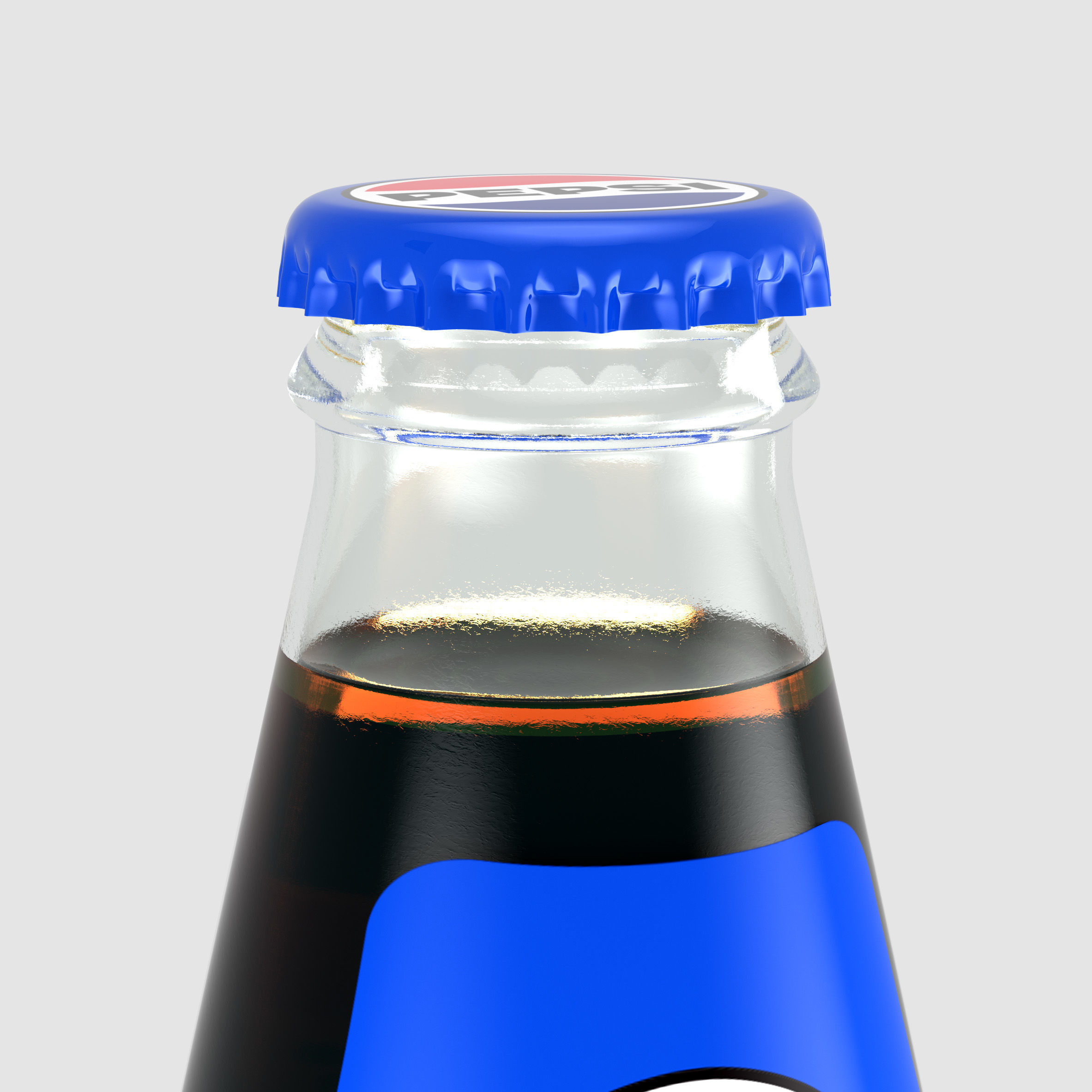 Pepsi  Soda Bottle 33 CL  3D model_2
