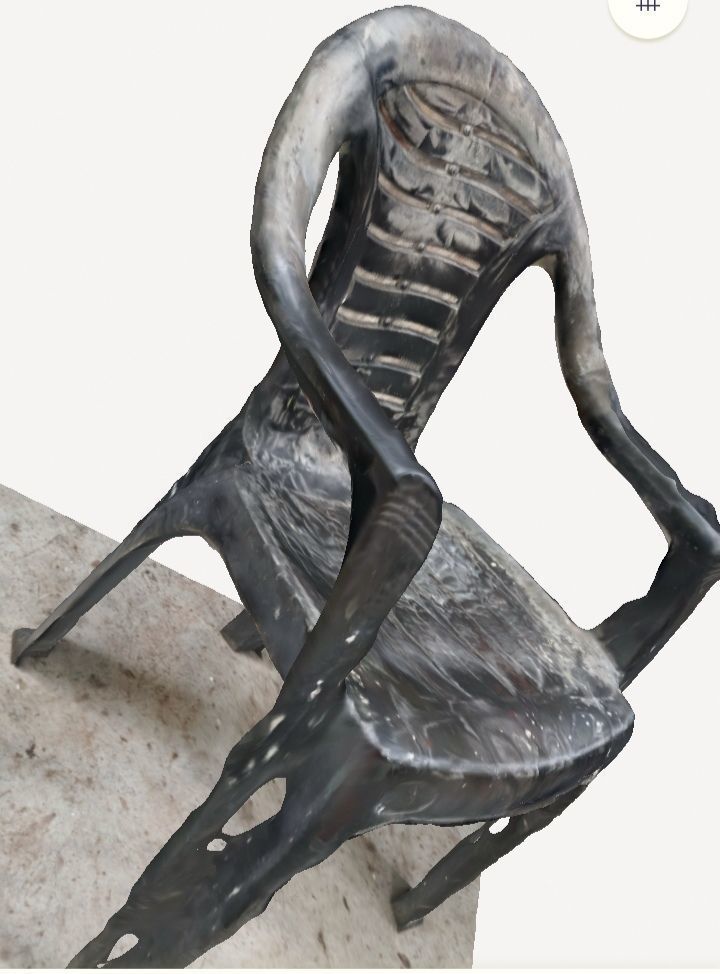 ultra Realistic Chair Broken village 3D model_3