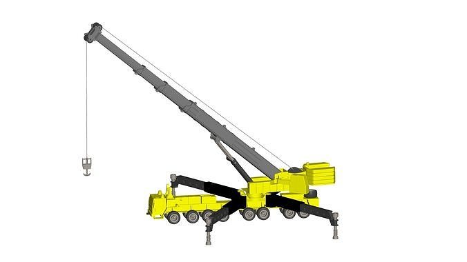 truck crane 3D model