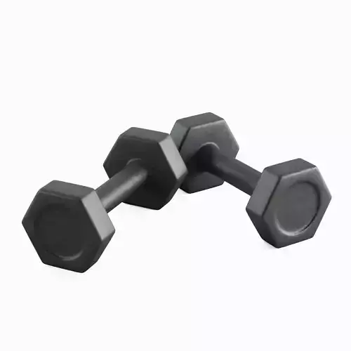 Small Rubber Dumbbell 01