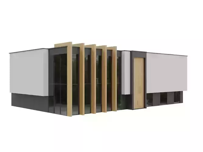 Modern Glasswood Building Showroom