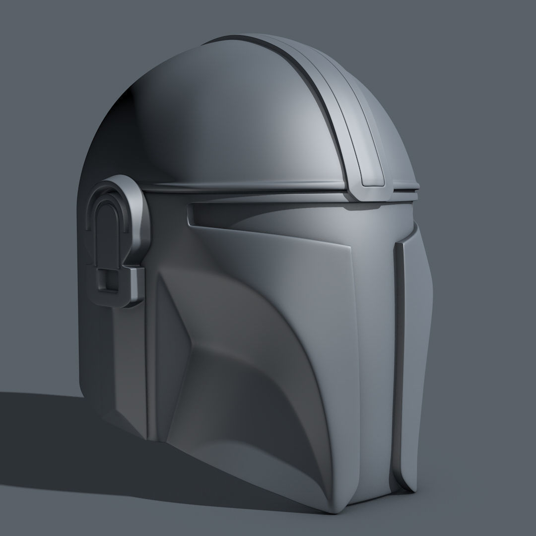 Mandalorian Helmet STL 3D Print Files 3D print model_4