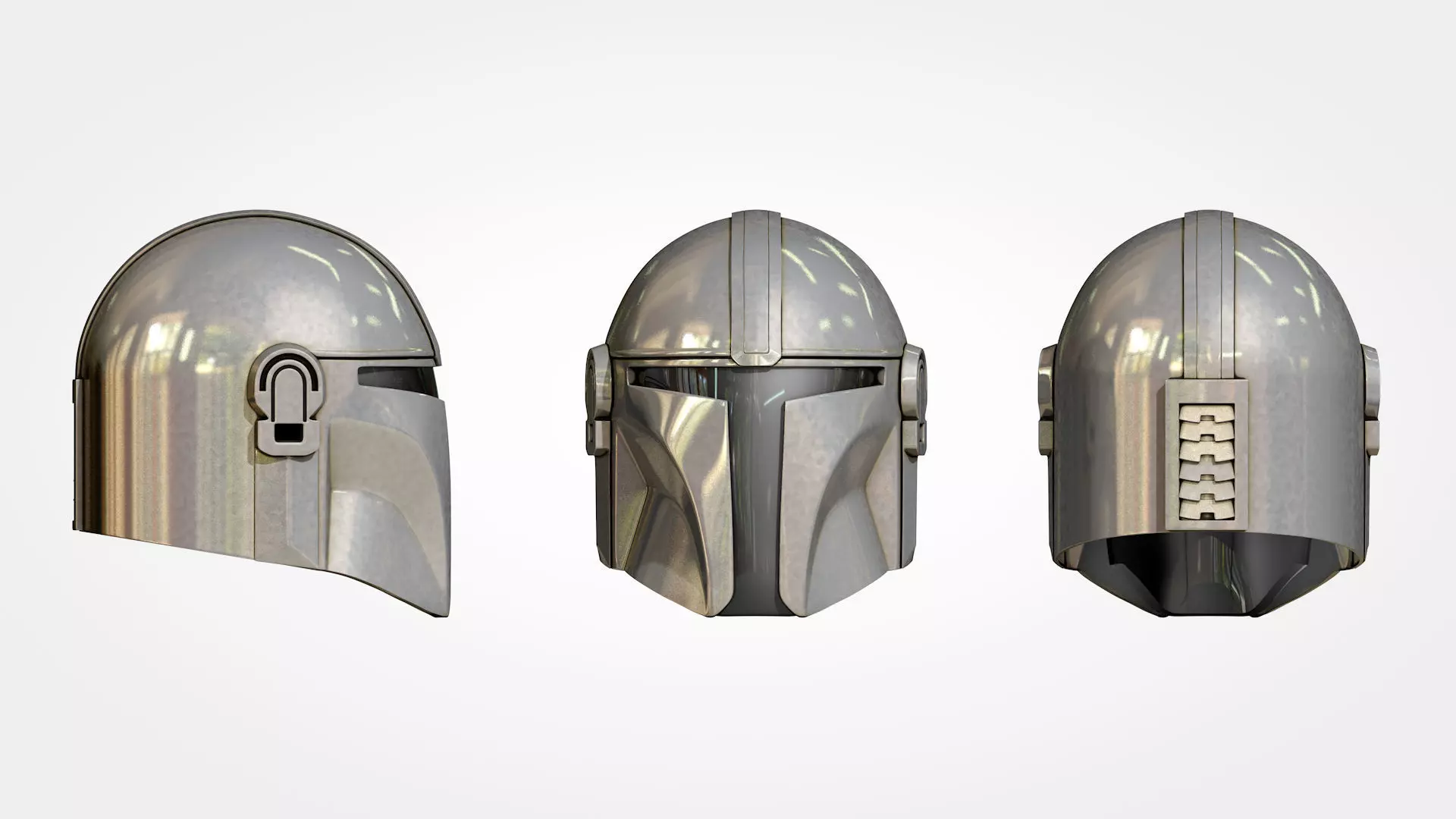 Mandalorian Helmet STL 3D Print Files 3D print model_0