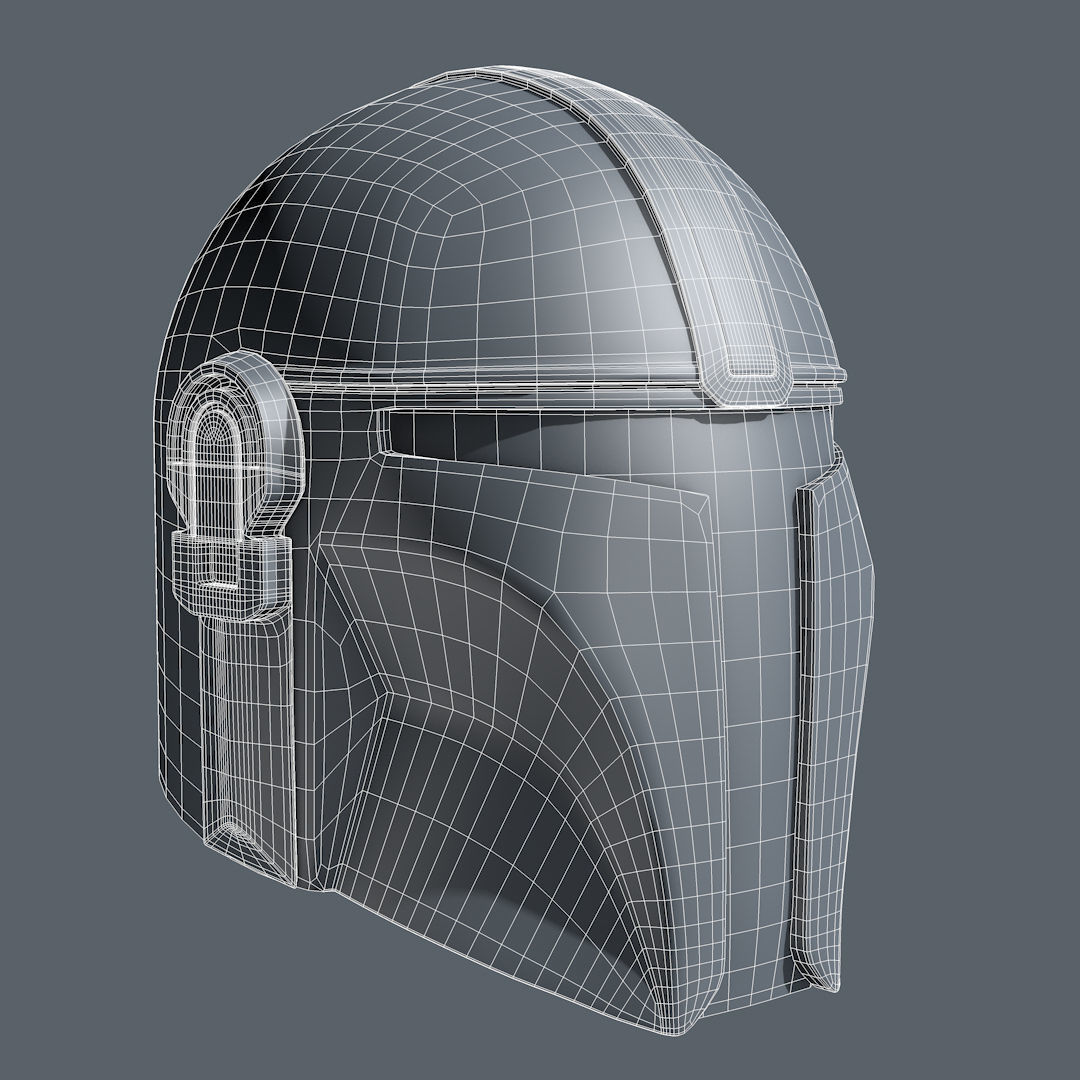 Mandalorian Helmet STL 3D Print Files 3D print model_5