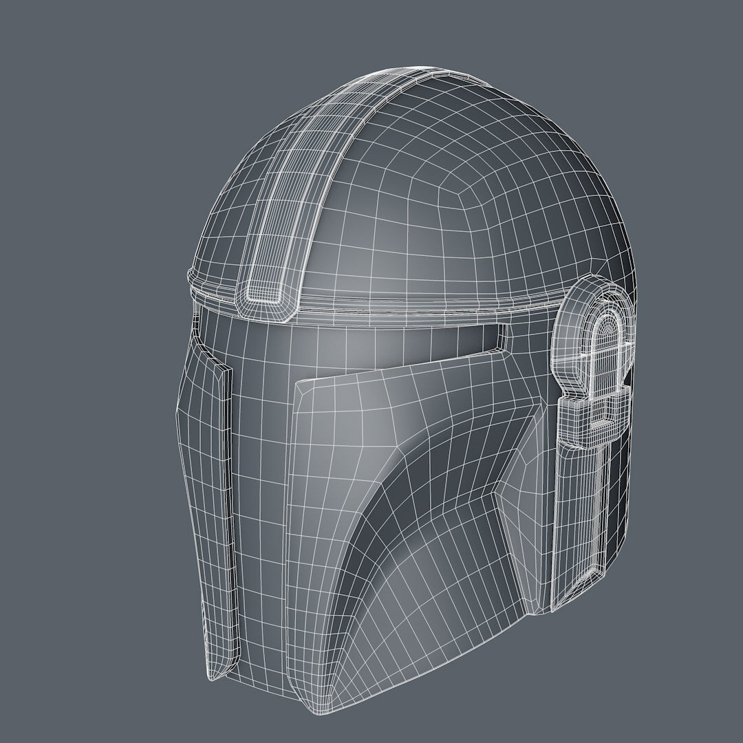 Mandalorian Helmet STL 3D Print Files 3D print model_7