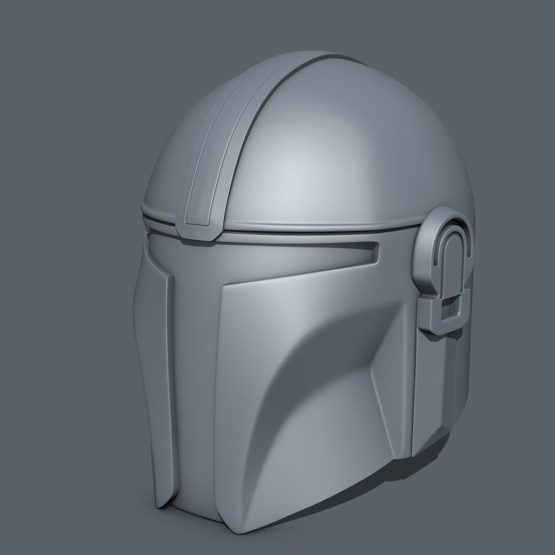 Mandalorian Helmet STL 3D Print Files 3D print model_6