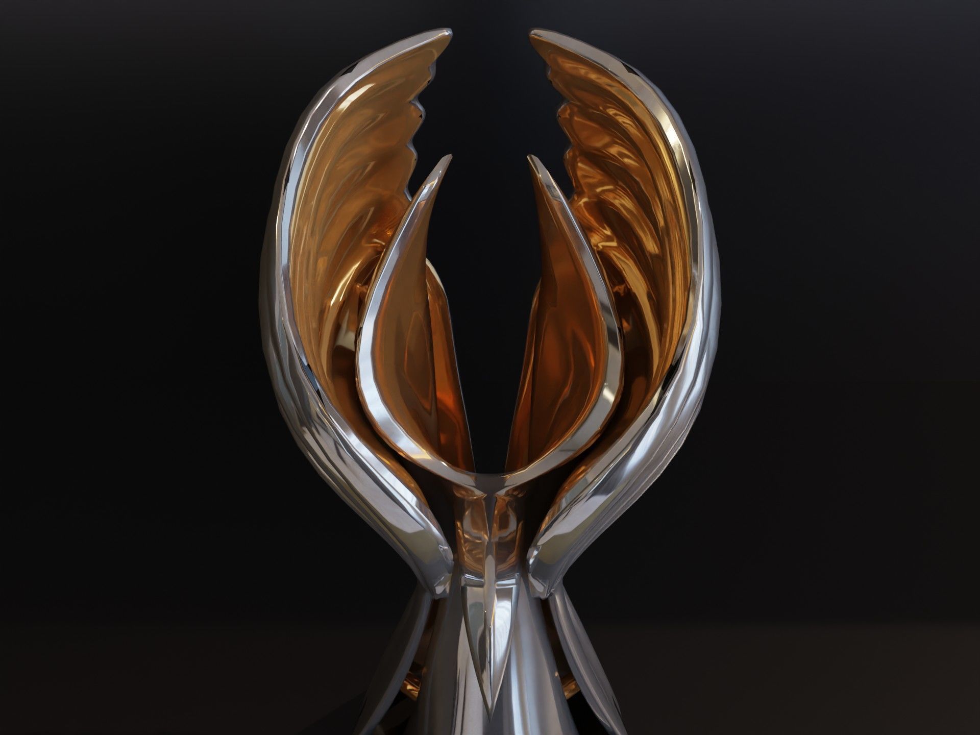 F1 Trophy - Abu Dhabi GP Trophy Low-poly 3D model_3