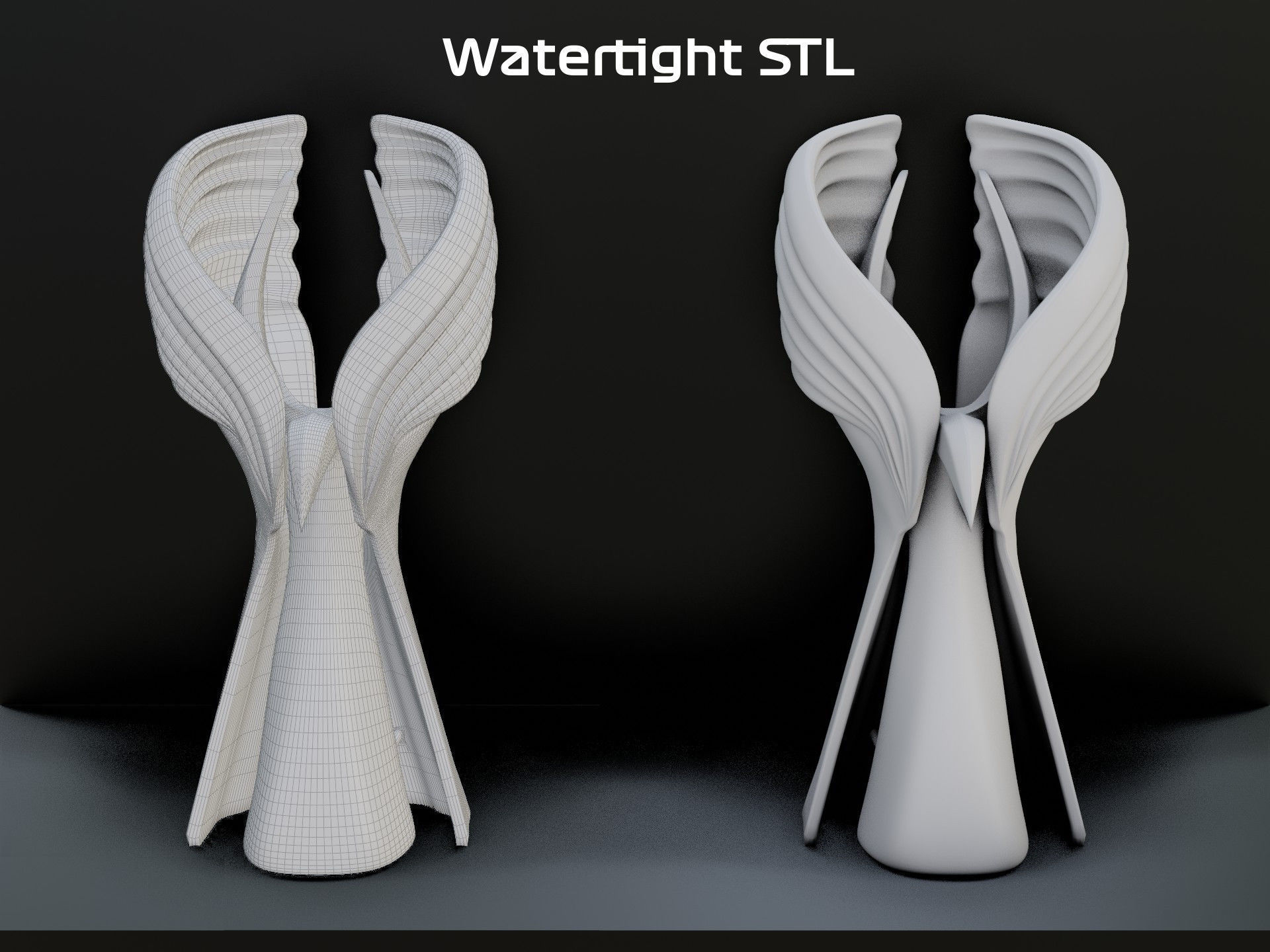 F1 Trophy - Abu Dhabi GP Trophy Low-poly 3D model_7