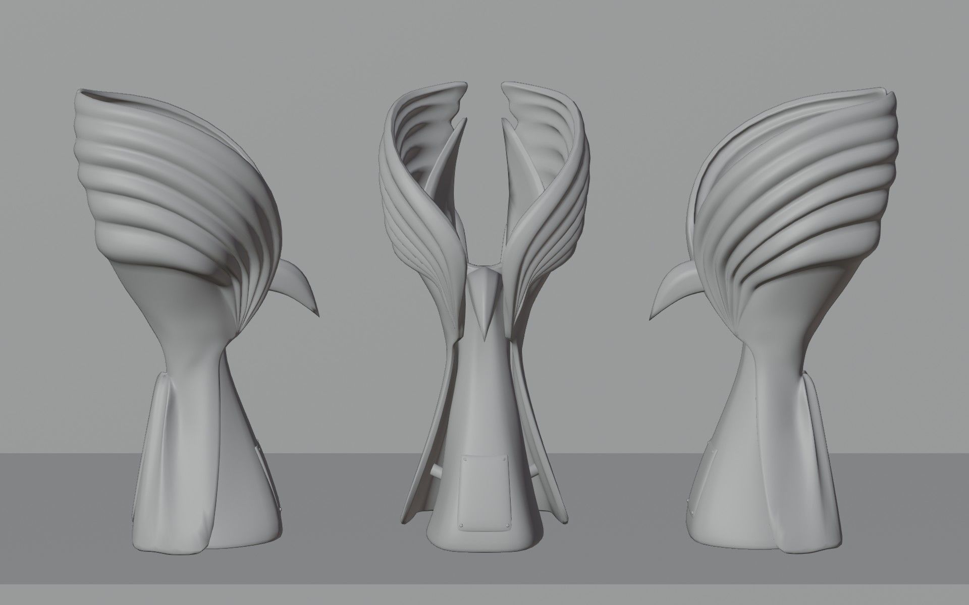 F1 Trophy - Abu Dhabi GP Trophy Low-poly 3D model_6