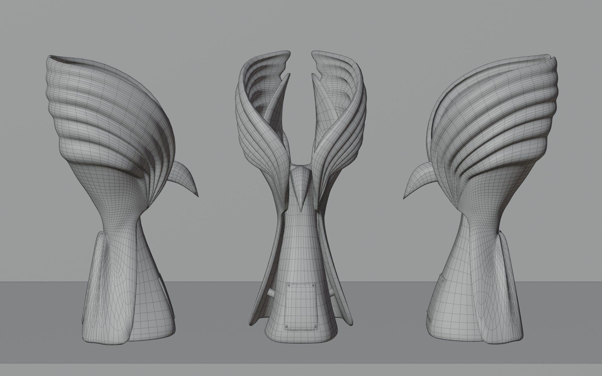 F1 Trophy - Abu Dhabi GP Trophy Low-poly 3D model_5