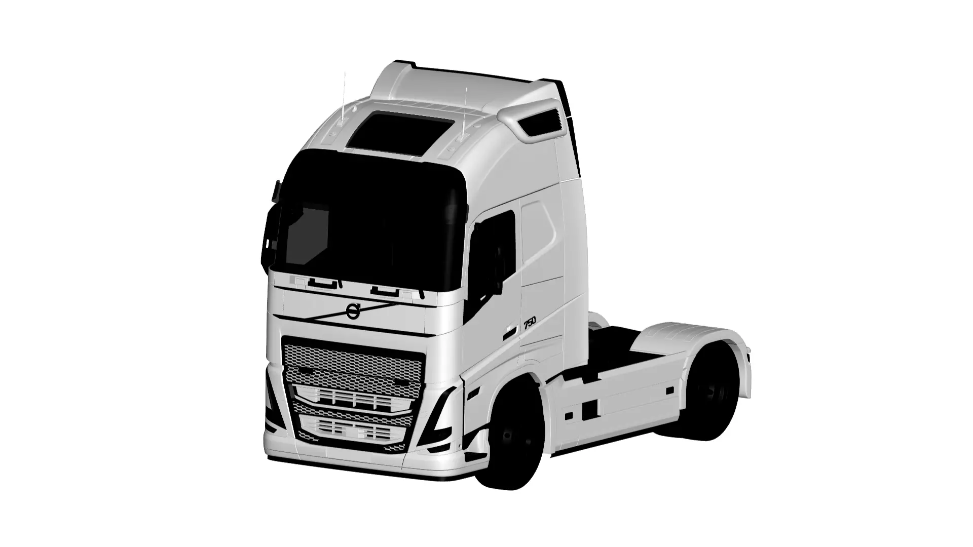 Volvo FH16  3D model_0