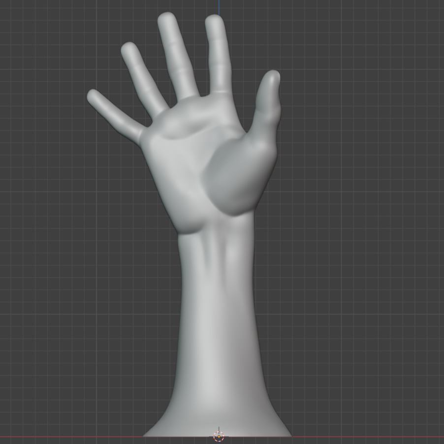 Male hands pose realistic 3D print model_5