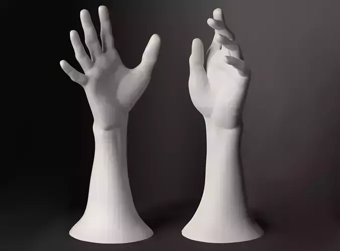 Male hands pose realistic