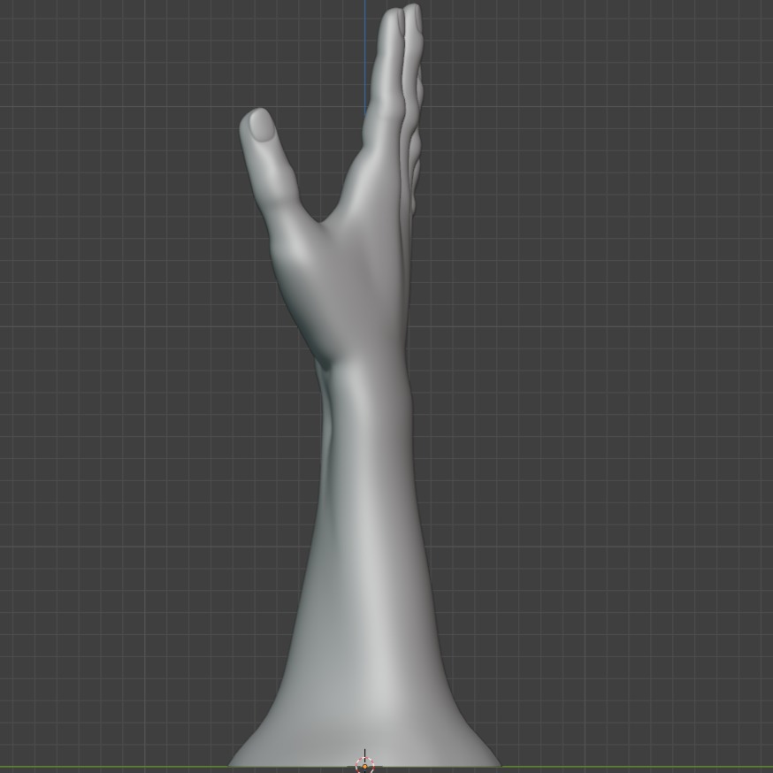 Male hands pose realistic 3D print model_8