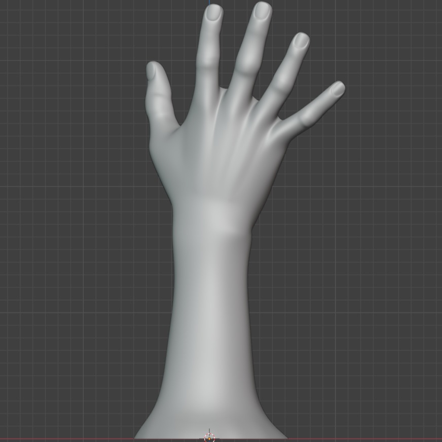 Male hands pose realistic 3D print model_7