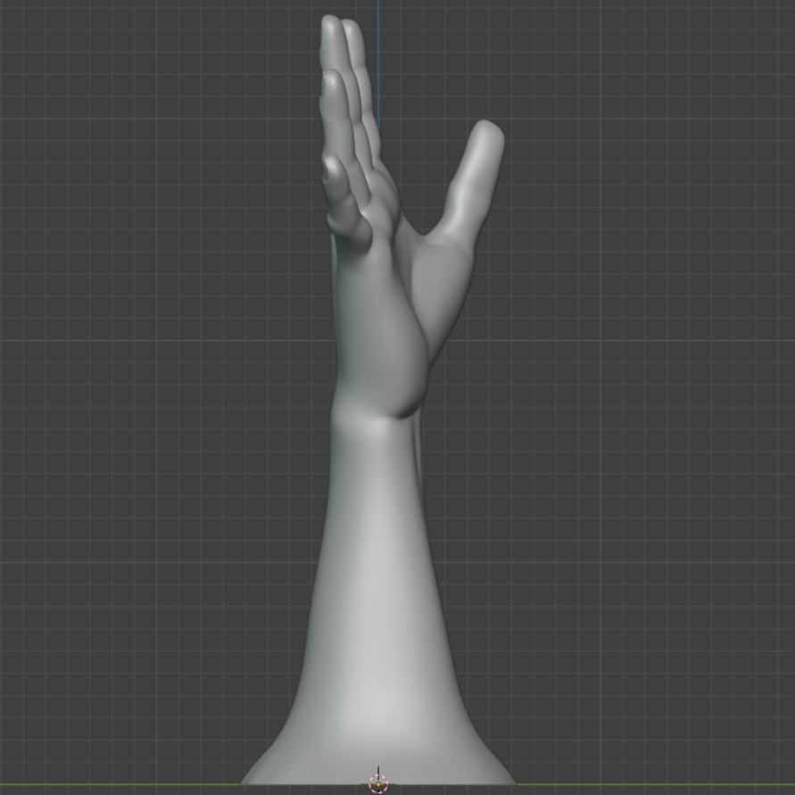 Male hands pose realistic 3D print model_6