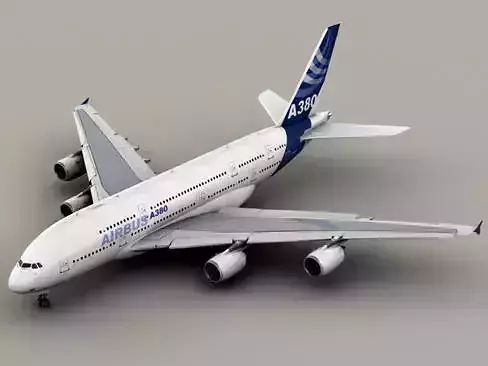 Airbus A380 New House Colors 3D model