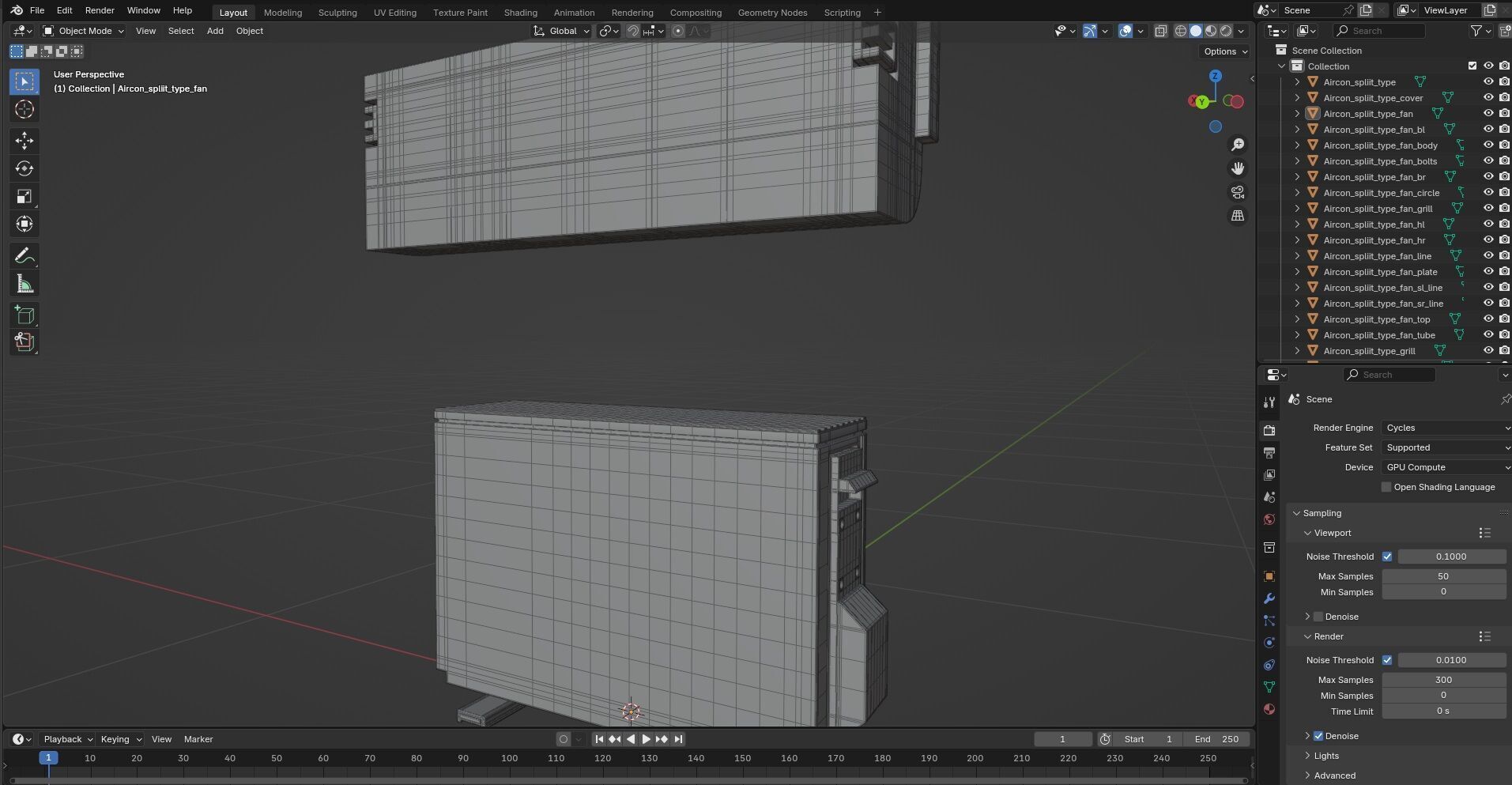 Aircon Split Type CG2 3D model_12