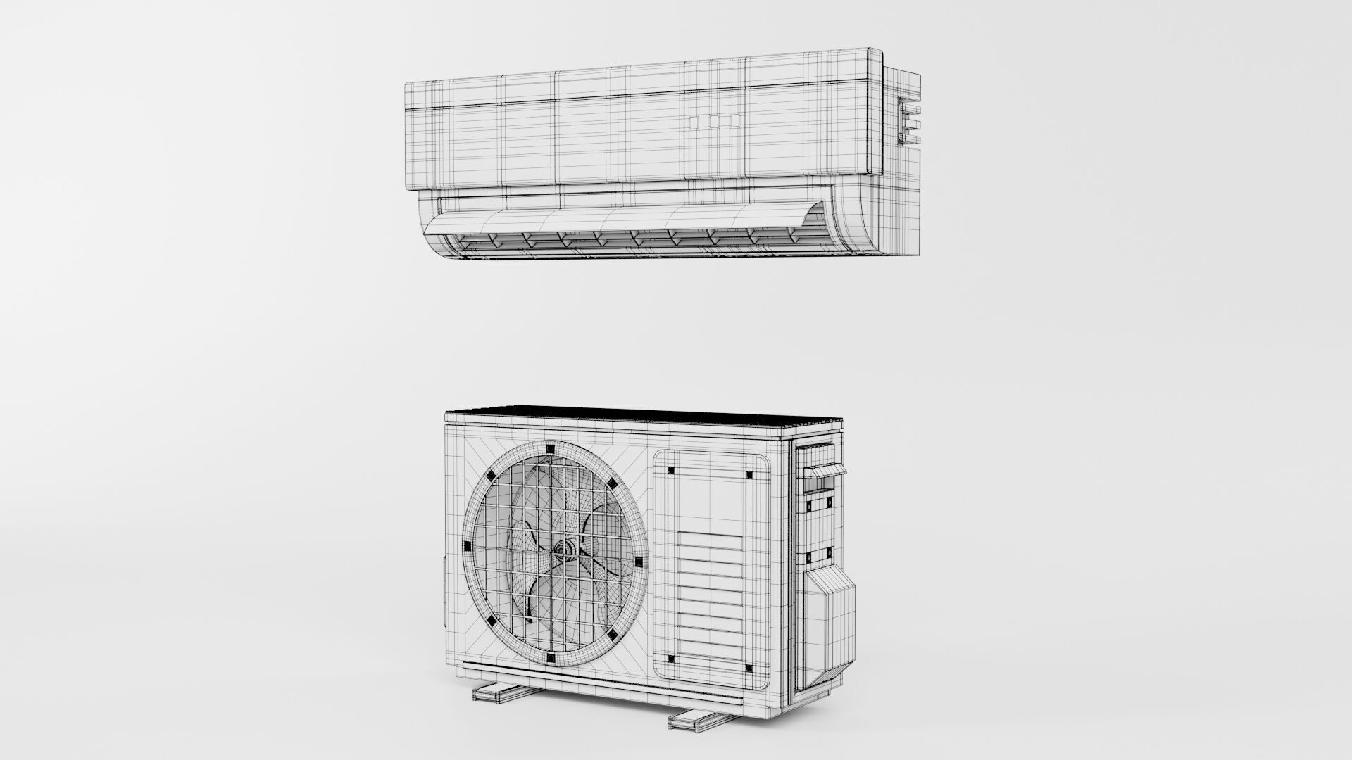 Aircon Split Type CG2 3D model_6