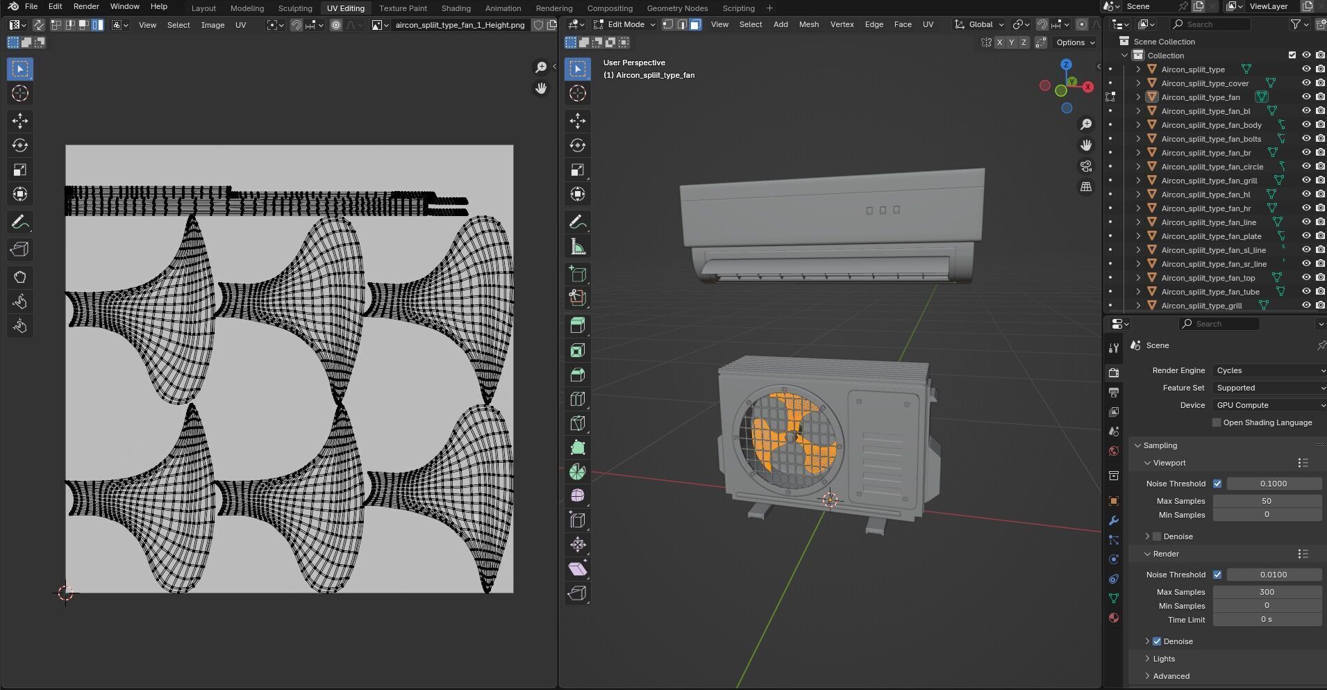 Aircon Split Type CG2 3D model_15