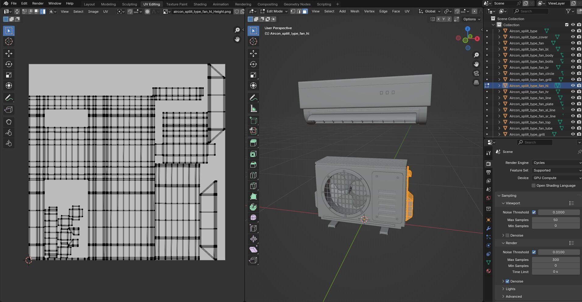 Aircon Split Type CG2 3D model_19