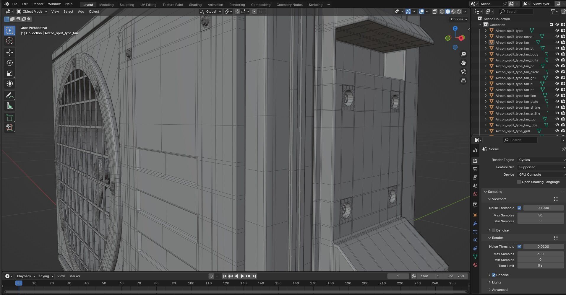 Aircon Split Type CG2 3D model_9