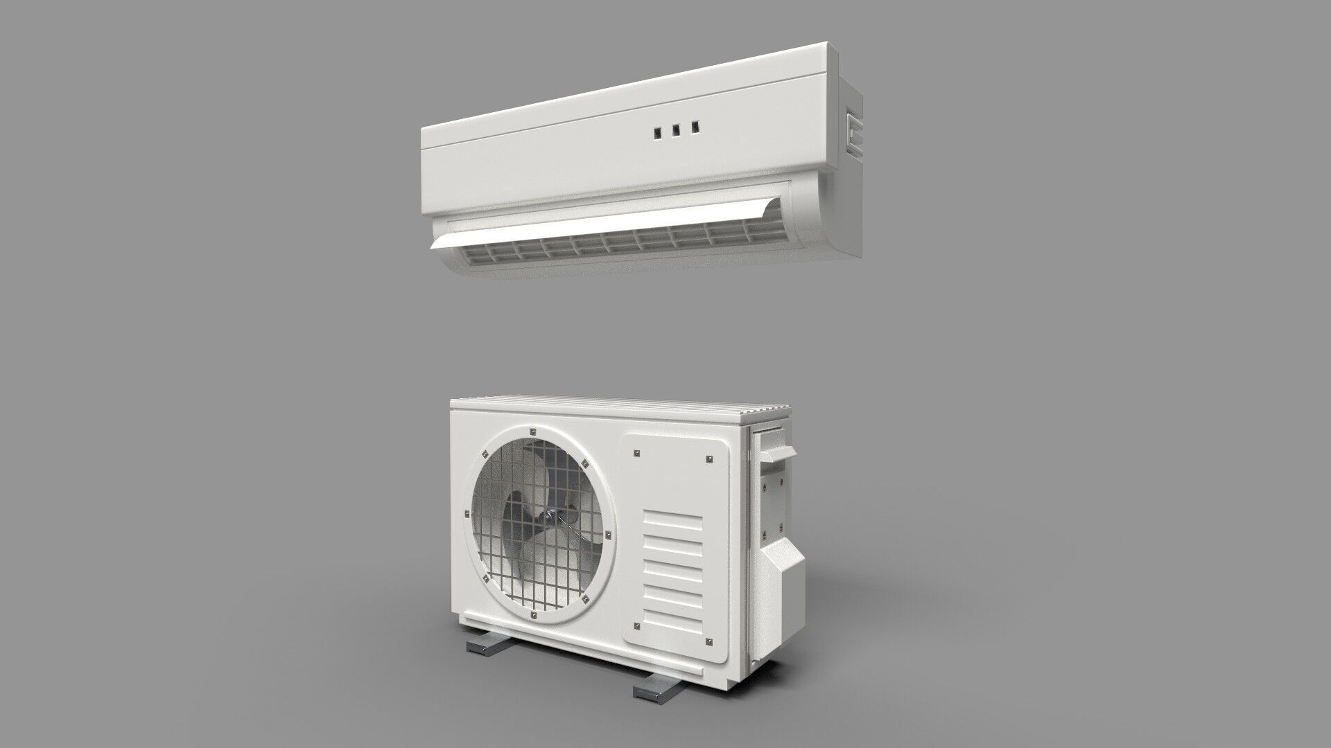 Aircon Split Type CG2 3D model_1