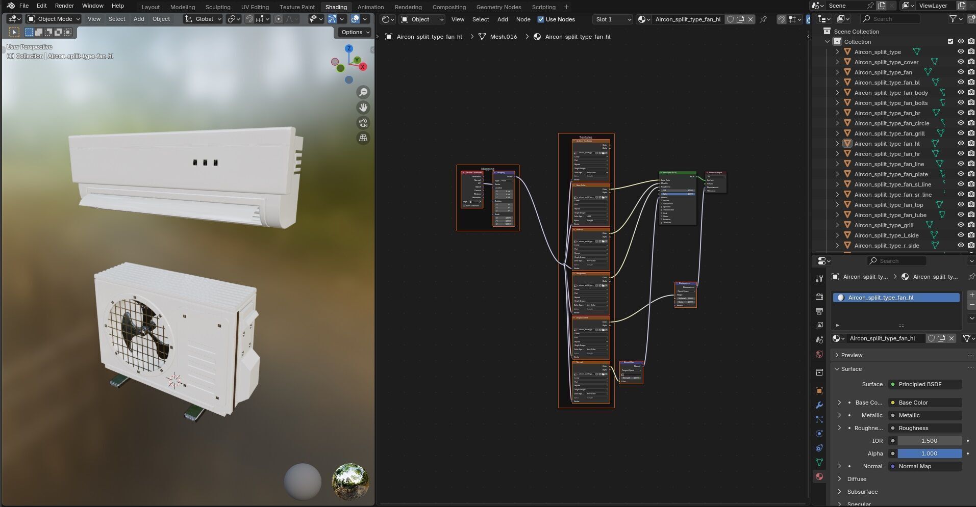 Aircon Split Type CG2 3D model_20