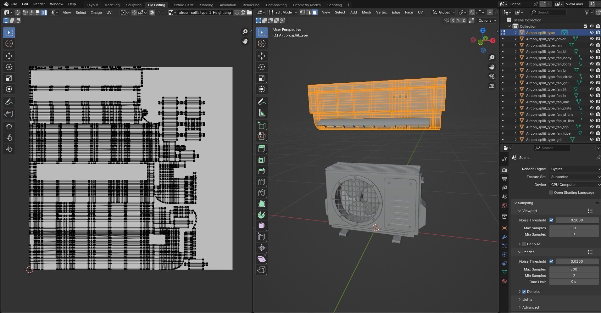 Aircon Split Type CG2 3D model_18
