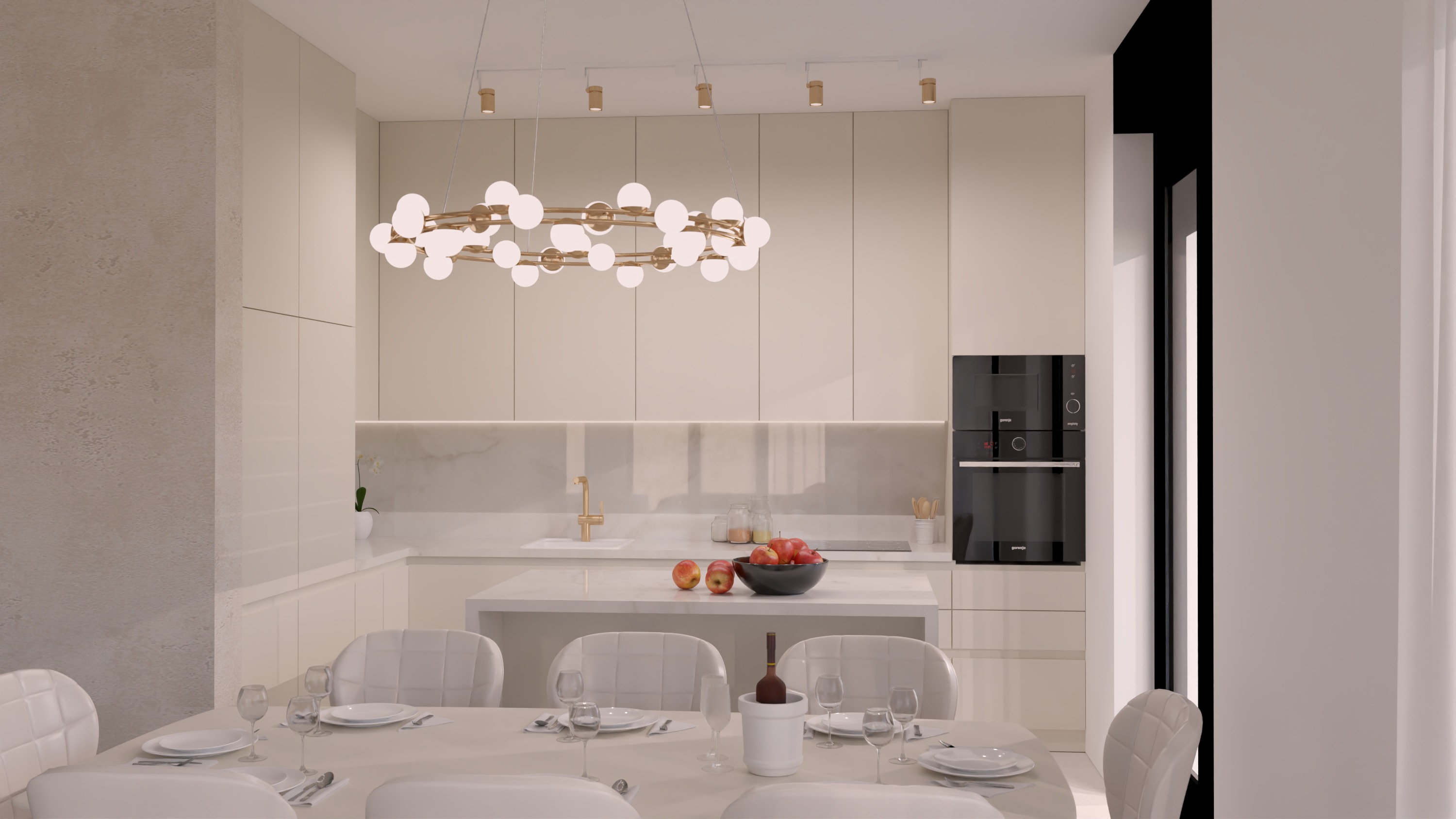 Luxury Interior SketchUp Template 3D model_3