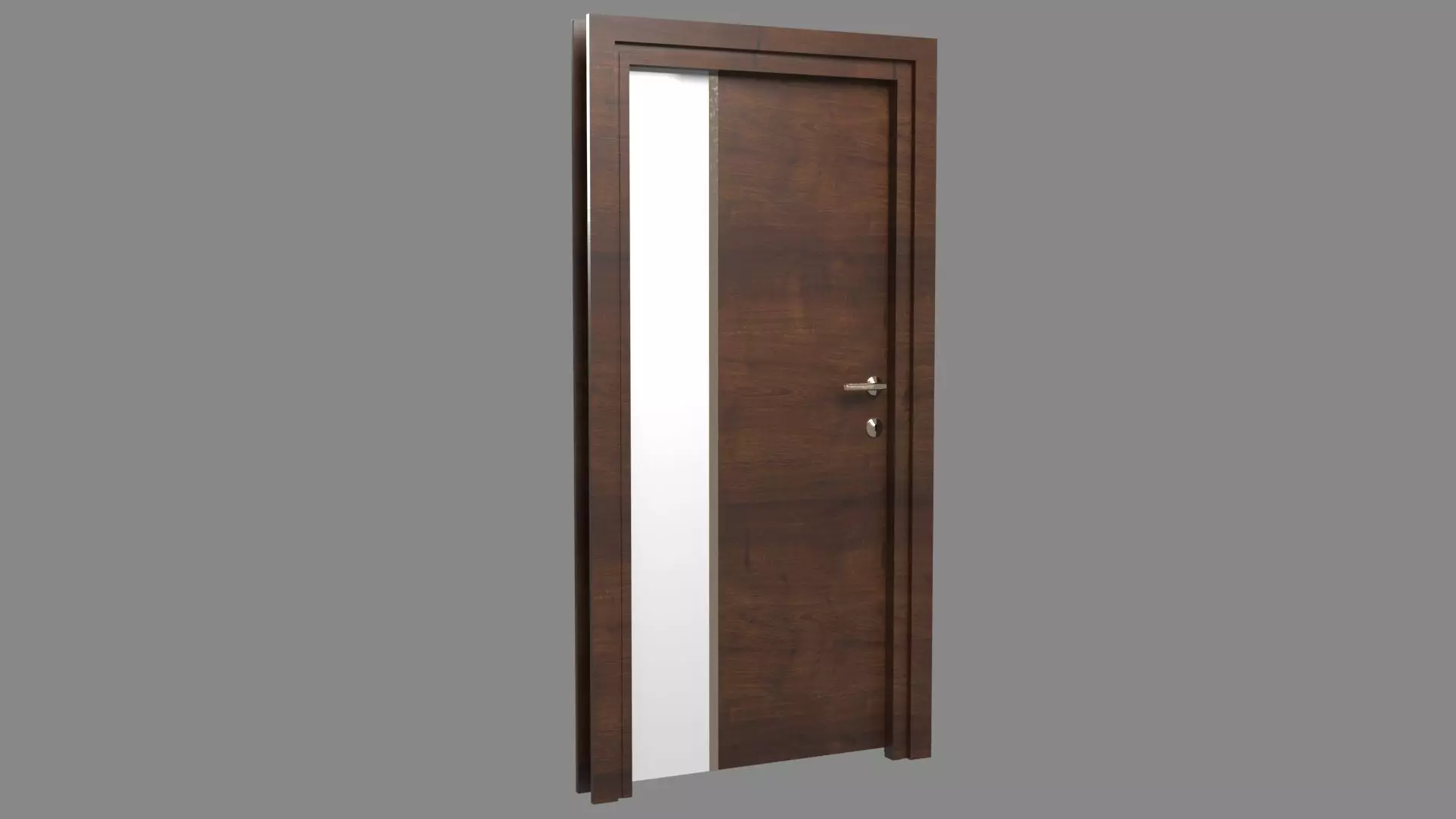 Acrylic Wood Composite Door Low-poly 3D model