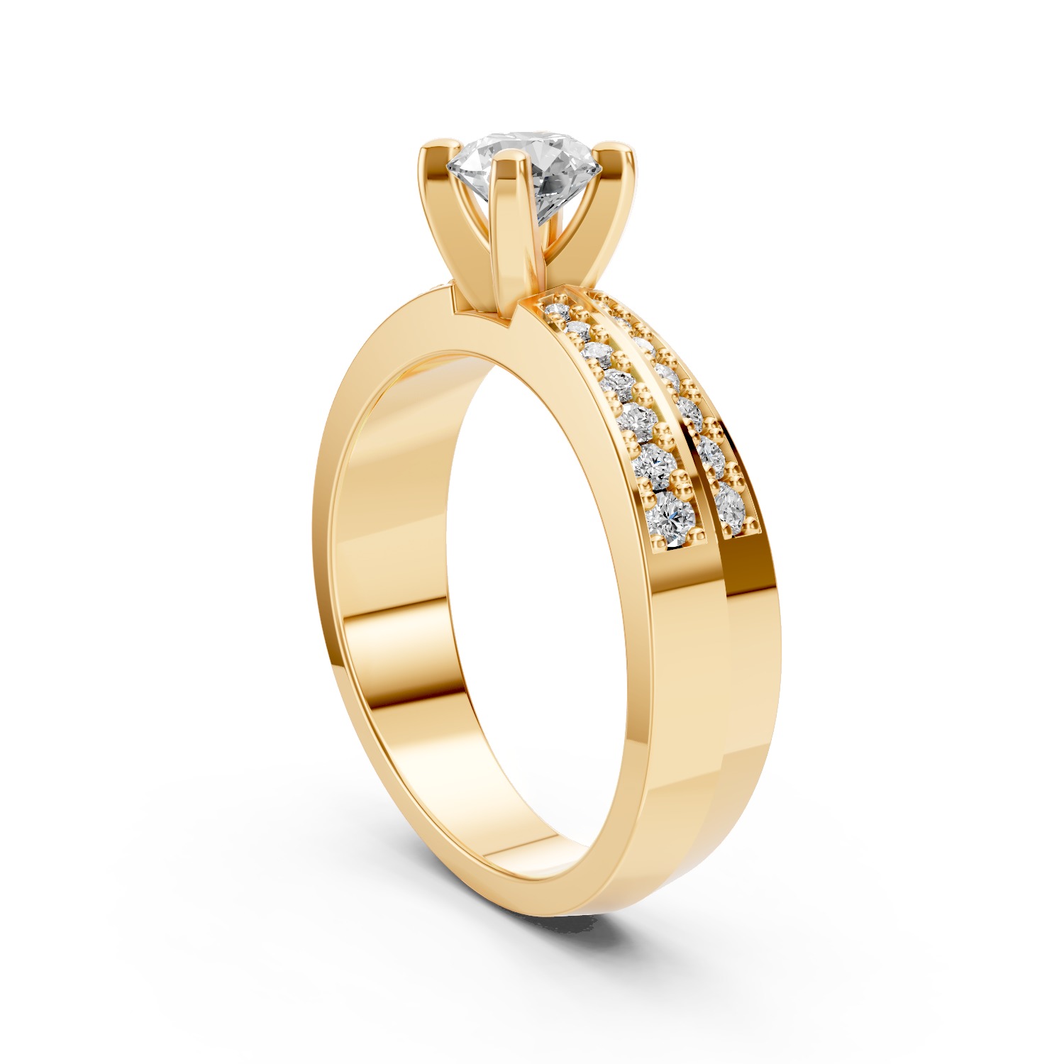 Double Sided Pave Ring 3D print model_4