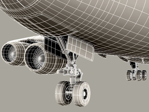 Airbus A380 Old House Colors 3D model_12
