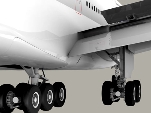 Airbus A380 Old House Colors 3D model_5