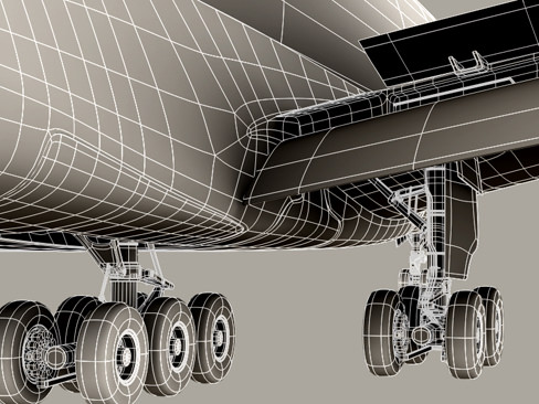 Airbus A380 Old House Colors 3D model_13