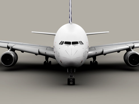 Airbus A380 Old House Colors 3D model_3