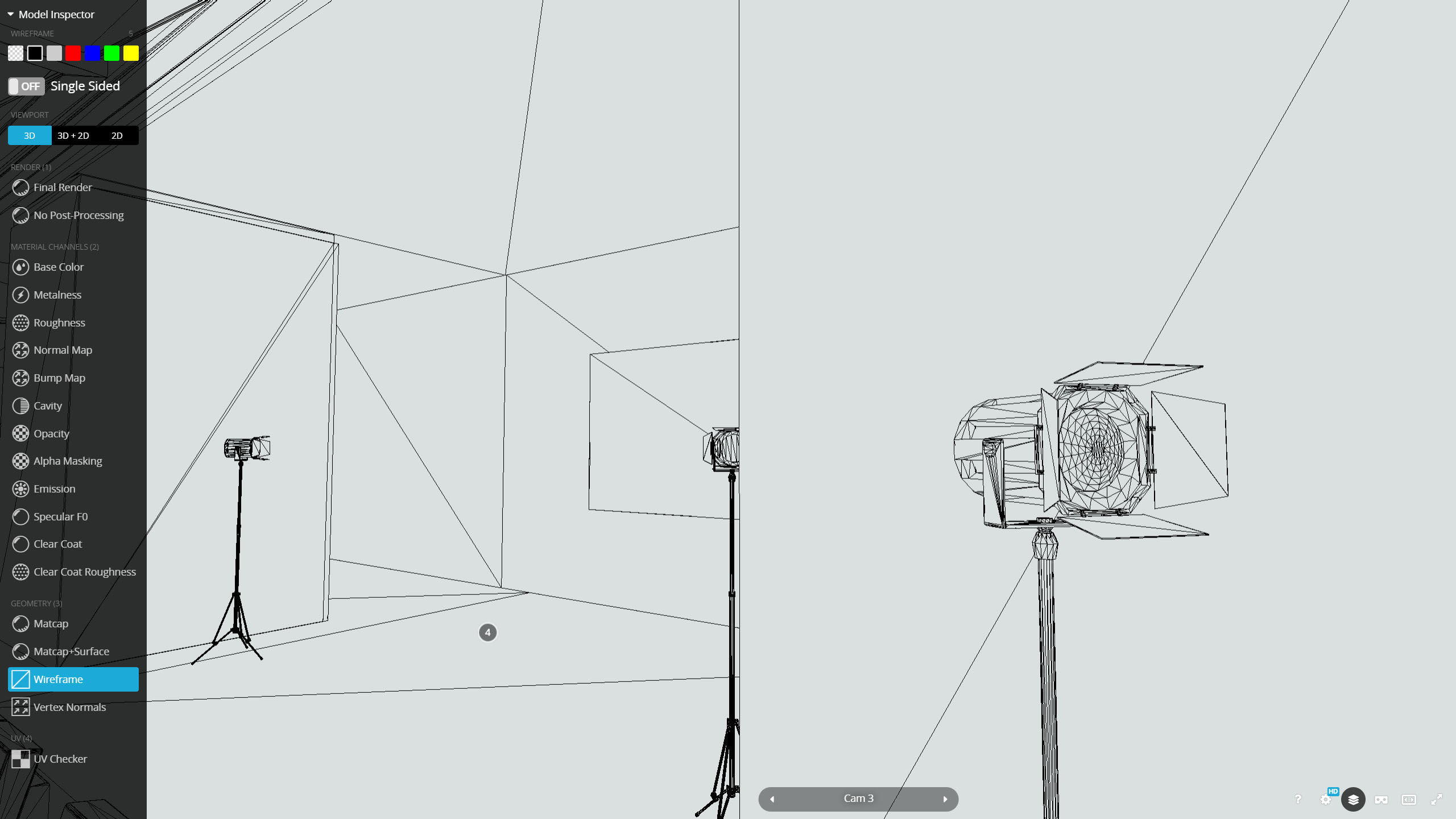 G0027 VR Virtual Reality Cozy Hall Low-poly 3D model_10